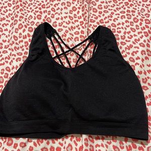 Pro fit seamless straps back padded sports bra